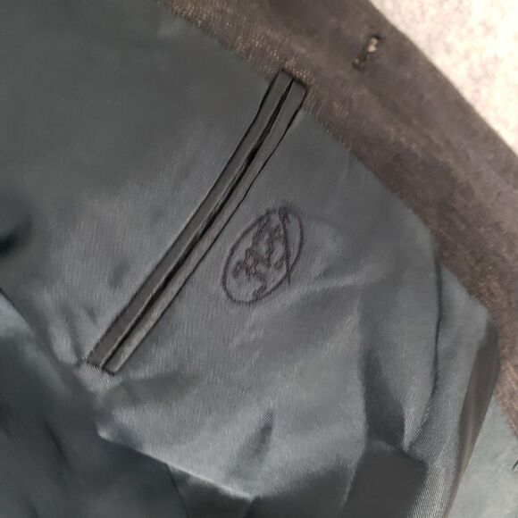 Hickey Freeman Jacket Mens 40 Short Black Wool Coat Suit 2 Button Designer Work - Picture 12 of 15